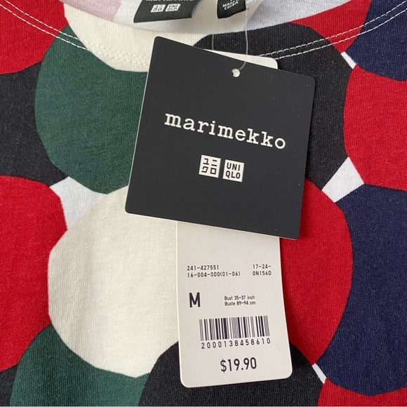 NWT RARE Marimekko x Uniqlo iconic 2018 sold out collection polka dot tee - Picture 4 of 7